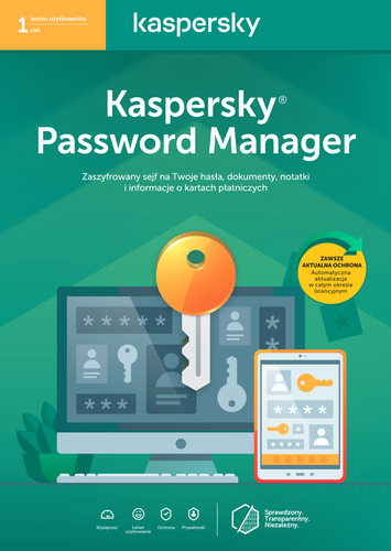 Kaspersky Password Manager 2 lata na Arena.pl