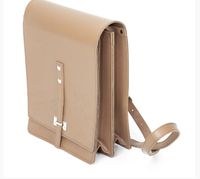 Tradycyjna Raportówka leśnika, wojskowa ze skóry naturalnej - jasny brąz