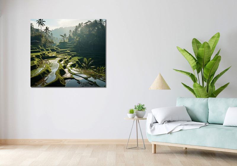 Obraz 100x90cm Zielone Sanktuarium zdjęcie 2