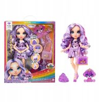 Rainbow High LALKA Violet Fioletowa 28cm LALECZKA RAINBOW HIGH + AKCESORIA