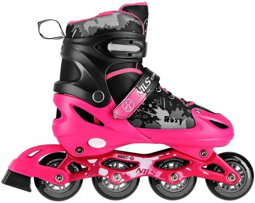 Łyżworolki NILS EXTREME NA18137A (rozmiar 39-42) Czarno-różowy na Arena.pl