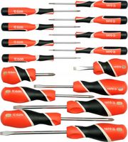 YATO ZESTAW WKRĘTAKÓW WKRĘTAKI TORX płaskie KRZYŻOWE 15 SZTUK YT-25981