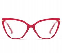 OKULARY ZERÓWKI Z FILTREM BLUE LIGHT DO KOMPUTERA OCHRONNE DAMSKIE KOCIE +