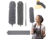 Szczotka teleskopowa miotełka do kurzu długa 3 wymienne końcówki