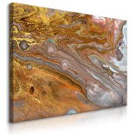 Obraz Do Sypialni Złota Abstrakcja Marmur Styl Glamour 70cm x 50cm