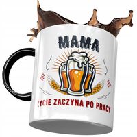Kubek Czarny Dla Mamy Matki Na Dzień Mamy Z Nadrukiem Ze Zdjęciem