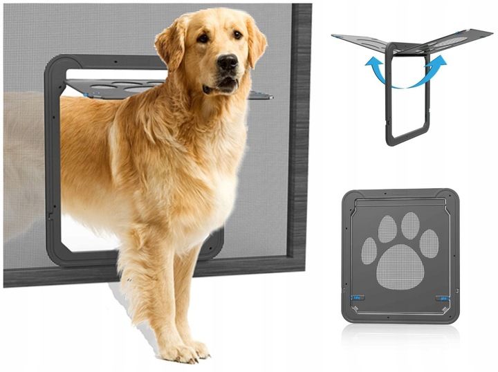 DRZWICZKI KLAPKA DLA KOTA PSA DO MOSKITIERY MAGNES zdjęcie 1