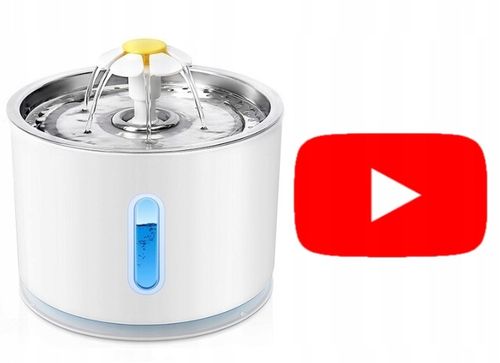 FONTANNA POIDEŁKO AUTOMATYCZNE DLA KOTA PSA CICHA + FILTR na Arena.pl