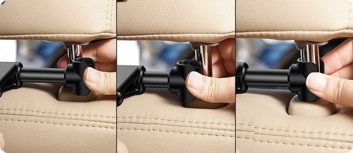 SOLIDNY UCHWYT SAMOCHODOWY BASEUS DO AUTA NA ZAGŁÓWEK TABLET TELEFON DO 13" zdjęcie 6