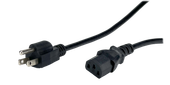 POS AC-US cable C13-YJT3[10A]/NEMA5-15P[10A]125V SVT 18AWG L-3000 black