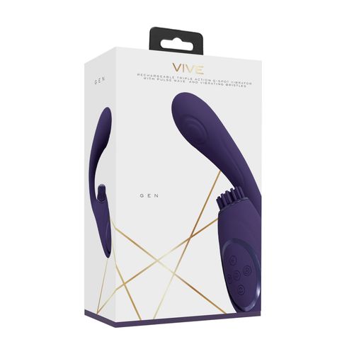 gen   rechargeable triple action g spot vibrator with pulse wave na Arena.pl
