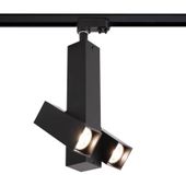 LAMPA sufitowa MITSUMA 7994 Shilo metalowa OPRAWA prostokątny spot regulowany do systemu szynowego czarny