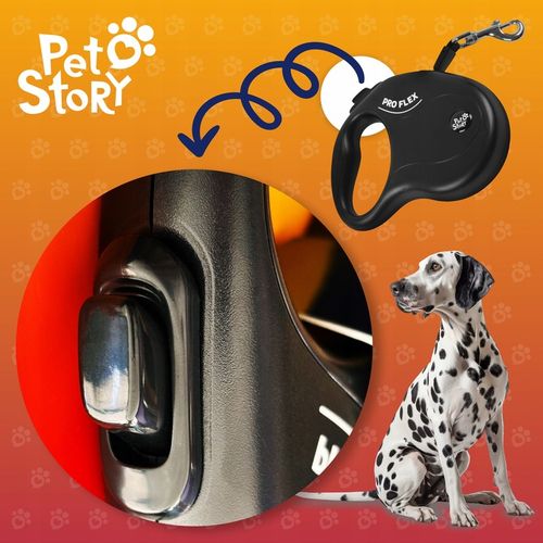 PRO FLEX Smycz AUTOMATYCZNA TAŚMA dla DUŻEGO PSA do 50kg 5m L na Arena.pl