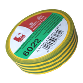 TAŚMA IZOLACJA PCV 6022 19mm/25m ŻÓŁTO-ZIELONA, SCAPA