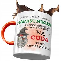 Kubek Pomarańczowy Dla Napastnika Na Prezent Z Nadrukiem Ze Zdjęciem