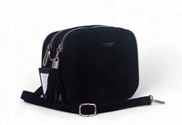 Flora&Co Paris Dwukomorowa torebka listonoszka Zamsz Frędzel Długi Pasek