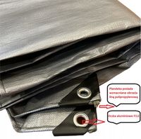 Plandeka 4x6 B. GRUBA 260G wzmacniana B. MOCNA