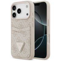Etui Guess 4G Double Card Triangle do iPhone 17 Pro różowy