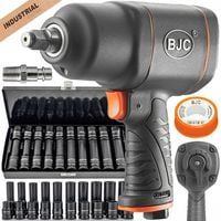 UDAROWY KLUCZ PNEUMATYCZNY BJC do kół 1/2 + ZESTAW NASADEK NASADKI WALIZKA