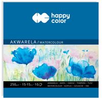 blok akwarelowy, art., 15x15, 10 ark, 250g, happy