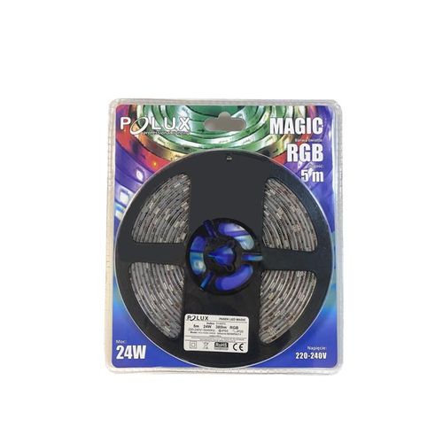 Taśma LED RGB 24W 314970 Polux pasek 5 metrów 380lm biały IP65 na Arena.pl