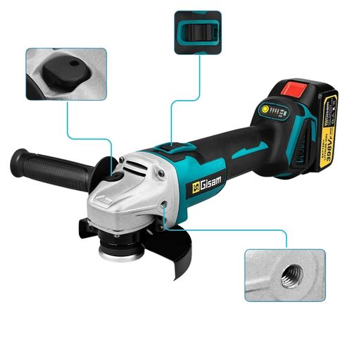 Szlifierka kątowa akumulatorowa do systemu 18V serii B (BL1840B) +box 2 aku na Arena.pl