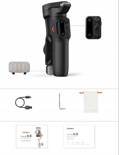 Gimbal Hohem iSteady X3 (czarny) na Arena.pl