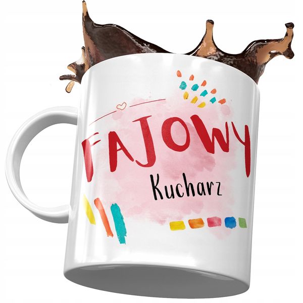 Kubek Dla Kucharza Fajowy Kucharz Prezent Urodziny Z Nadrukiem Ze Zdjęciem zdjęcie 1