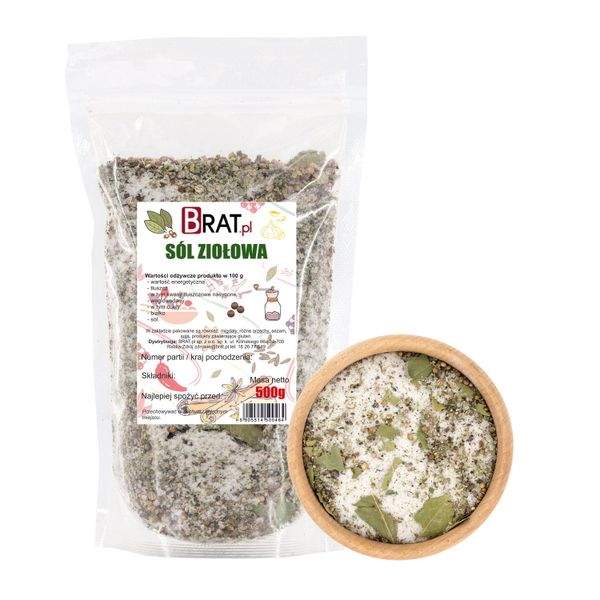 Sól ZIOŁOWA 500g WYJĄTKOWY SMAK Wysoka jakość zdjęcie 1