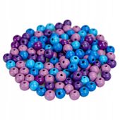 Drewniane koraliki KULA 8mm 120szt mix5