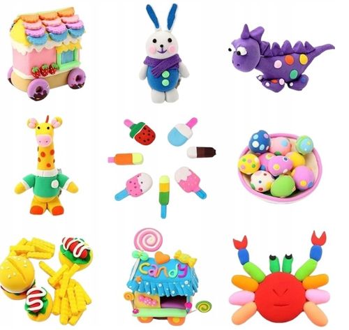 108 sztuk - MASA PLASTYCZNA MAGIC PIANKOLINA Miękka 36 KOLORÓW na Arena.pl