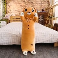 Poduszka Zwierzątko - Pluszowa - Miękka - Wygodna - NOWOŚĆ Brązowy Pies 100cm