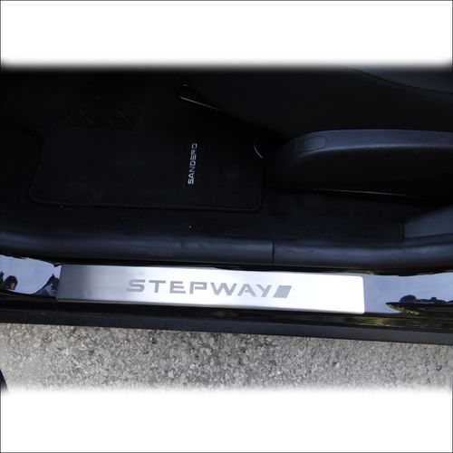 Listwa progowa DACIA SANDERO MK2 STEPWAY Stal nierdzewna 304 mat 4szt na Arena.pl