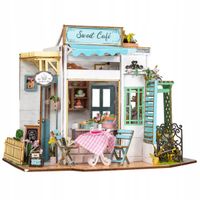 DIY MINIATUROWY DOMEK - KAWIARNIA | DIY | Puzzle 3D