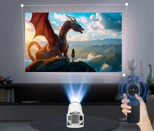 PROJEKTOR HY300 PRO 2025 WERSJA 4K WIFI PRZENOŚNY SMART ANDROID TV RZUTNIK na Arena.pl