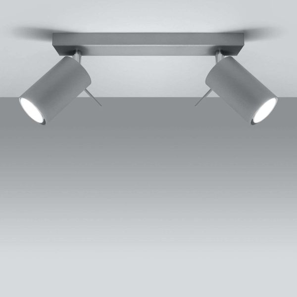 LAMPA sufitowa SL.0450 metalowa OPRAWA listwa SPOT ścienne tuby szare zdjęcie 2