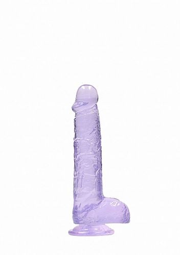 6 / 15 cm realistic dildo with balls   purple na Arena.pl