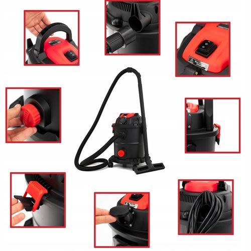 ODKURZACZ PRZEMYSŁOWY POPIOŁU SUCHO MOKRO GNIAZDO 99w1 TURBOSZCZOTKA na Arena.pl