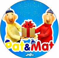 Opłatek na tort Sąsiedzi Mat Pat Postać Bajka