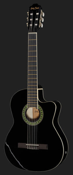 Gitara elektroklasyczna klasyczna 4/4 Czarna Harley Benton CG200CE-BK zdjęcie 2