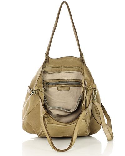 MARCO MAZZINI Torebka skórzana shopper bag ispirato dalla natura brąz na Arena.pl
