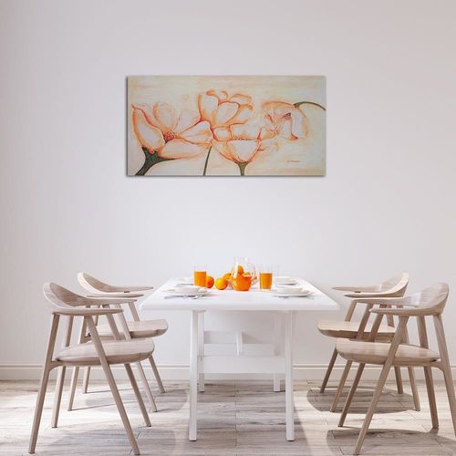 Deco Panel, Białe maki 100x50 na Arena.pl