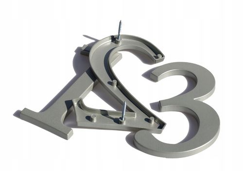 numer domu. numer na dom. cyfry na dom. tablica na dom. 3D premium grafit 2 na Arena.pl