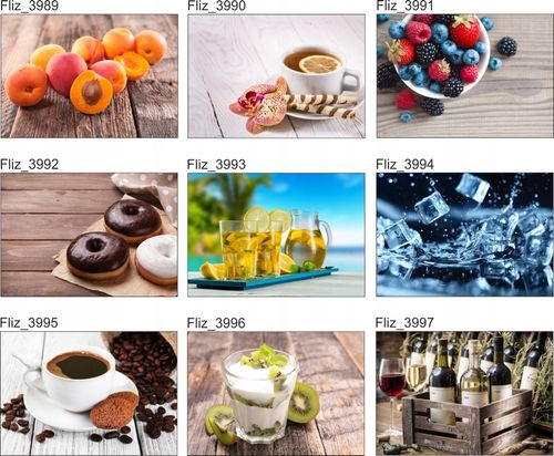 FOTOTAPETA kuchenna PĄCZKI DONUTY DESKI 395x280 na Arena.pl