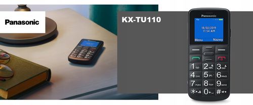 Telefon komórkowy Panasonic KX-TU110 32 MB / 512 MB 2G czarny na Arena.pl