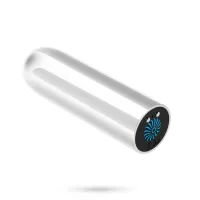 quackers white - kompaktowy wibrujący model usb 10 trybow abs 8,6 cm