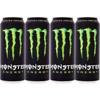 Monster Energy Gazowany napój energetyczny 500 ml x 4 sztuki
