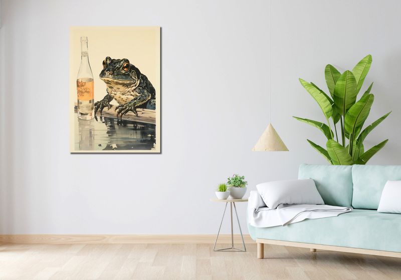 Obraz 70x100cm Refleksje Błotniaka zdjęcie 2
