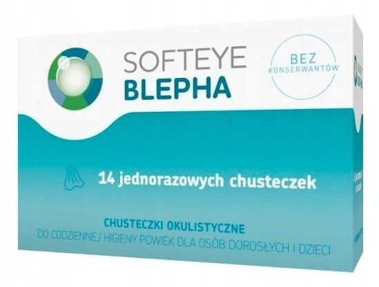 Softeye Blepha chusteczki okulistyczne 14 sztuk zdjęcie 1