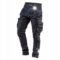 NEO SPODNIE ROBOCZE JEANS DENIM DO PASA WZMOCNIONE BAWEŁNA 81-229 XS/46